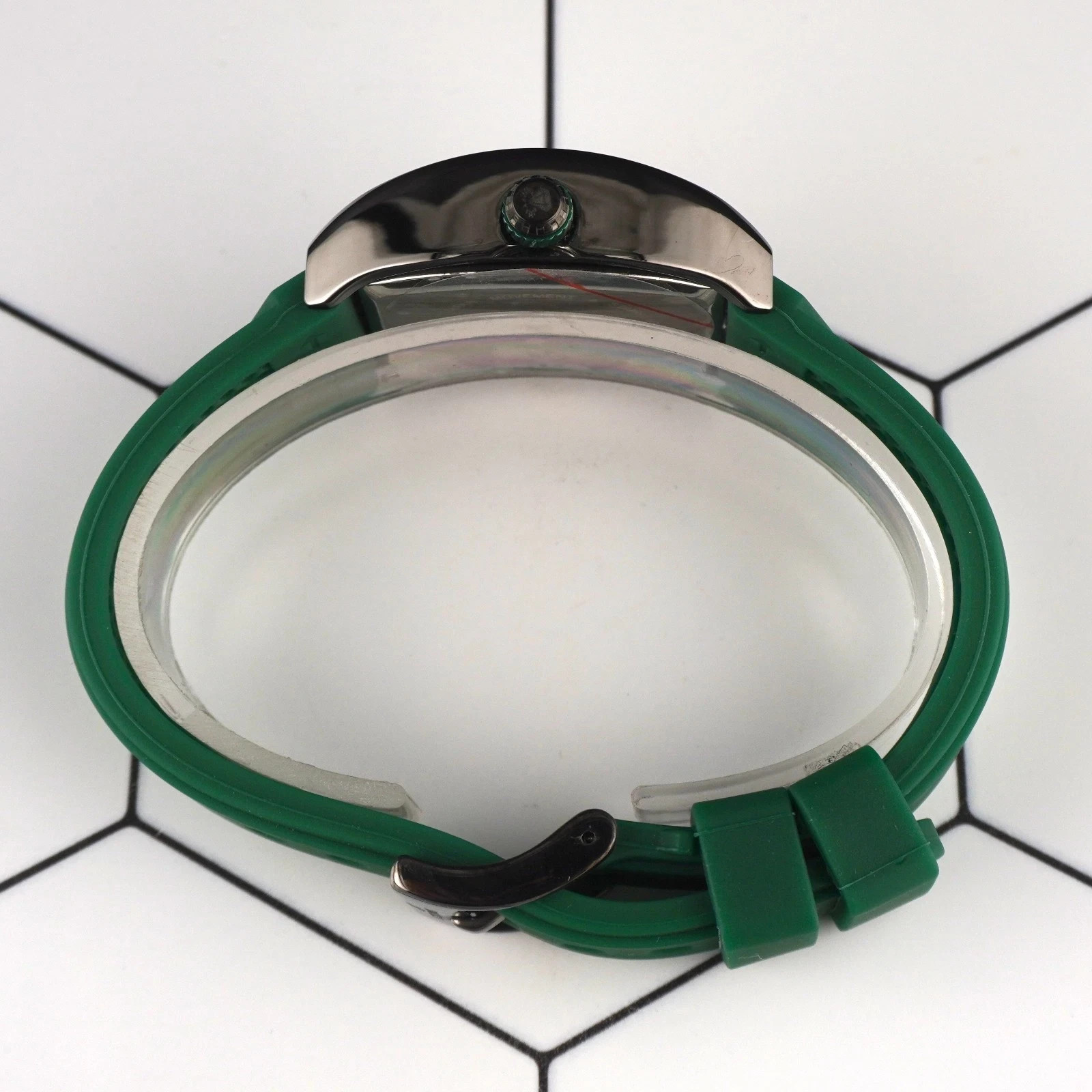 Flash Sale! IceTime 33mm Green Dial Steel Mens Watch 0.10ct Diamonds IT25 🔥