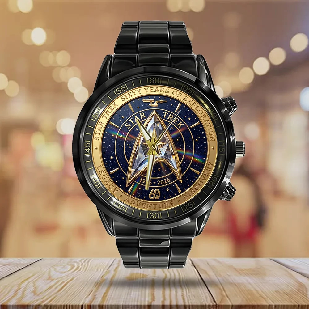 Star Trek 60th Anniversary Black Stainless Steel Watch