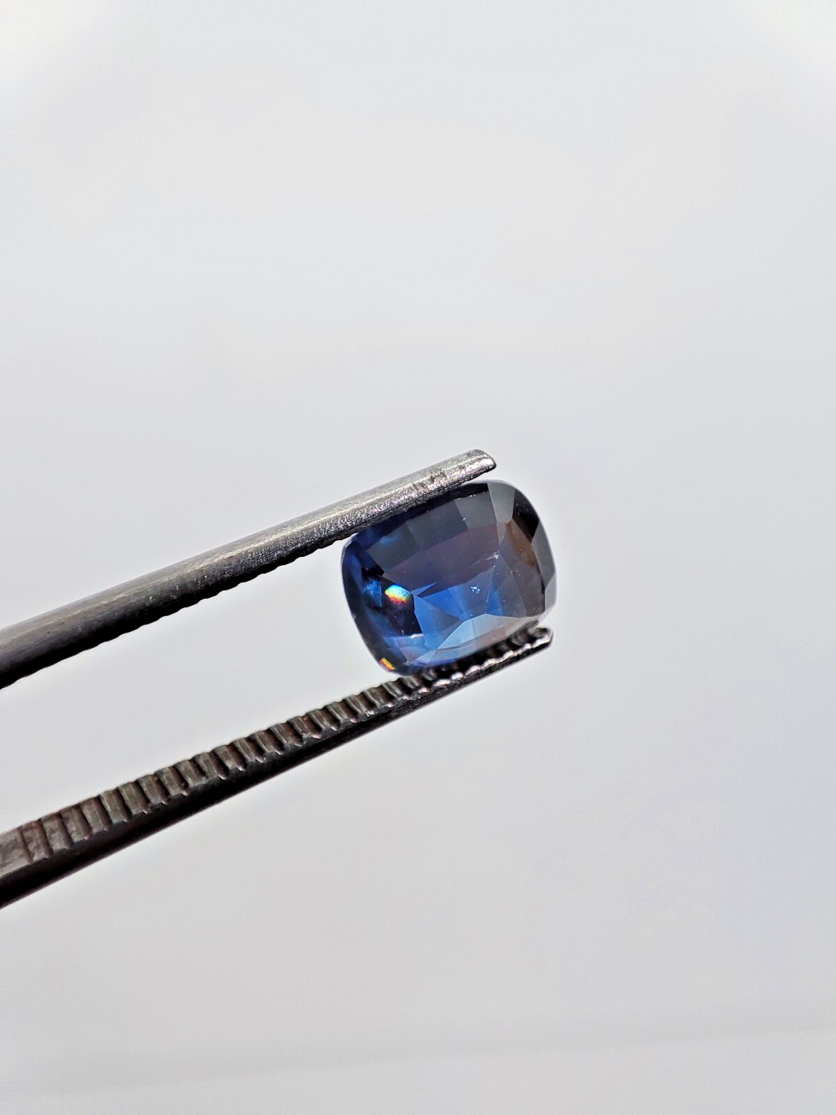 Natural Blue Sapphire 1.38ct Cushion Cut Certified | Vivid Blue | Unheated