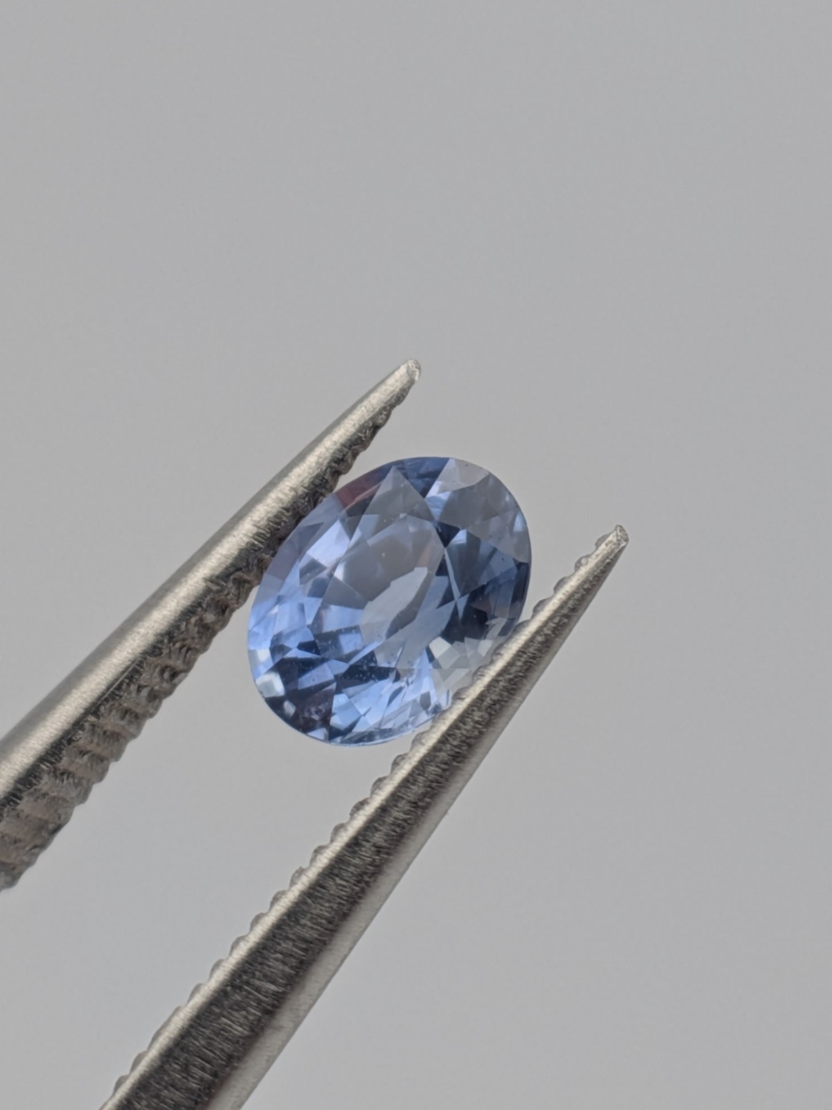 0.57 CT Natural Cornflower Mist Blue Sapphire – Oval Cut Loose Gemstone