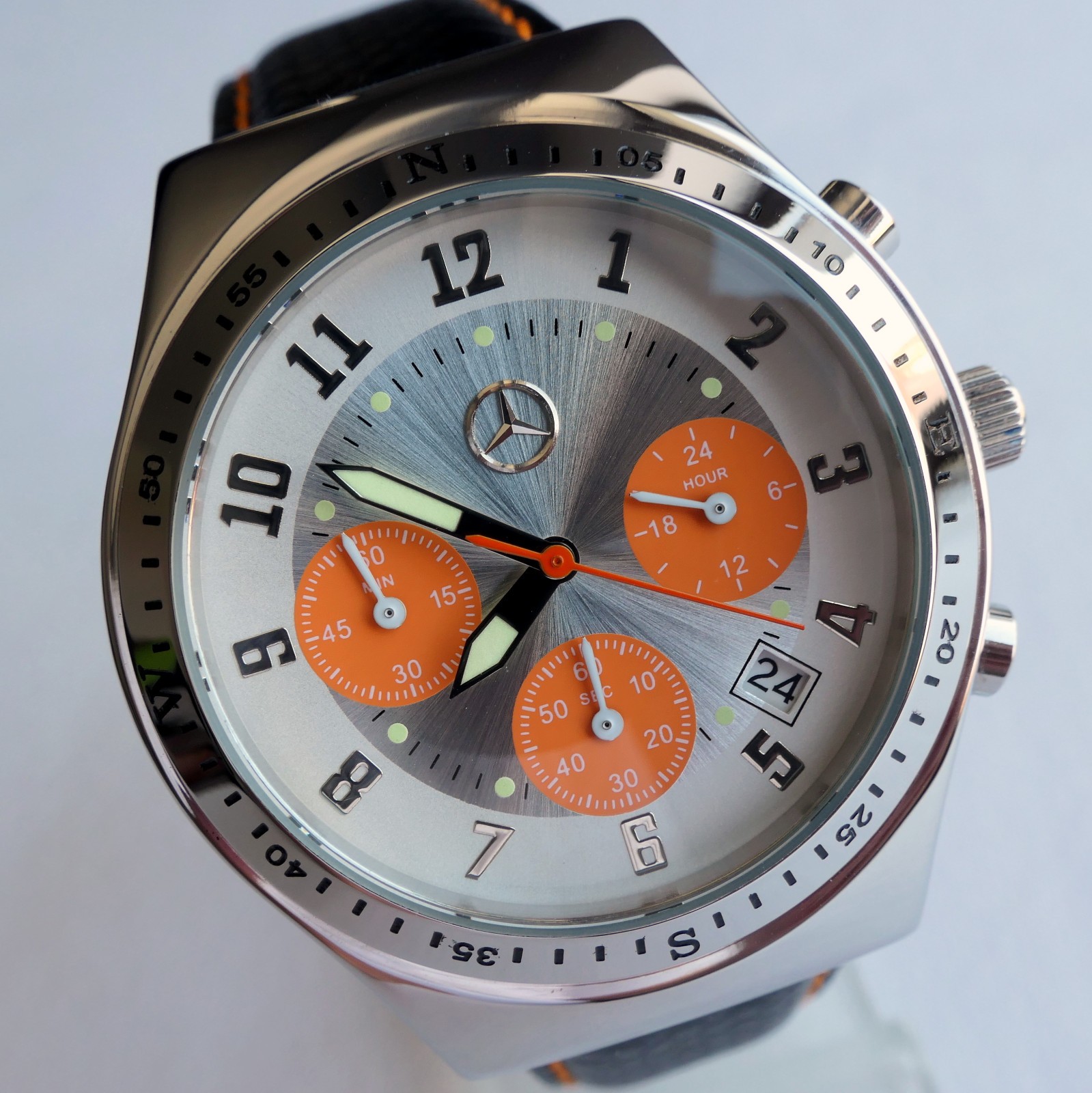 Mercedes Benz AMG Motorsport Racing Car Accessory Sport Design Chronograph Watch