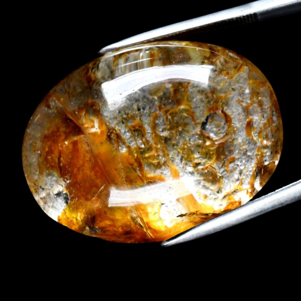 💎 60.37ct Oval Cabochon Natural White Quartz Inclusions – Stunning, Myanmar Gem