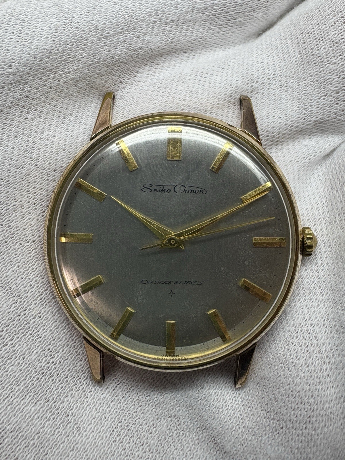 SEIKO Crown J15003E Vintage 1962 Hand-Winding Men’s Watch Overhauled Japan