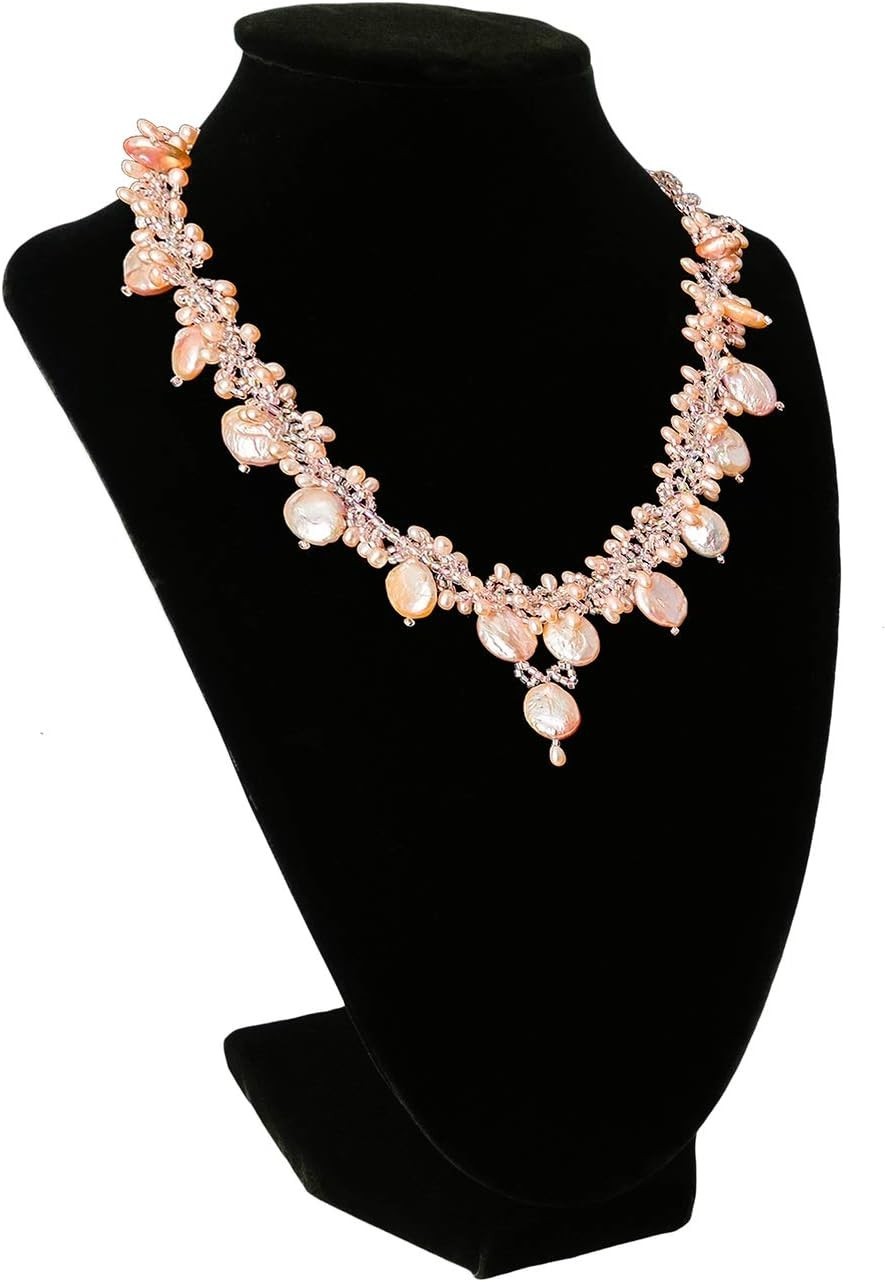 Versatile Black Velvet Necklace Bust Stand – 9-Inch Organizer for Every Occasion