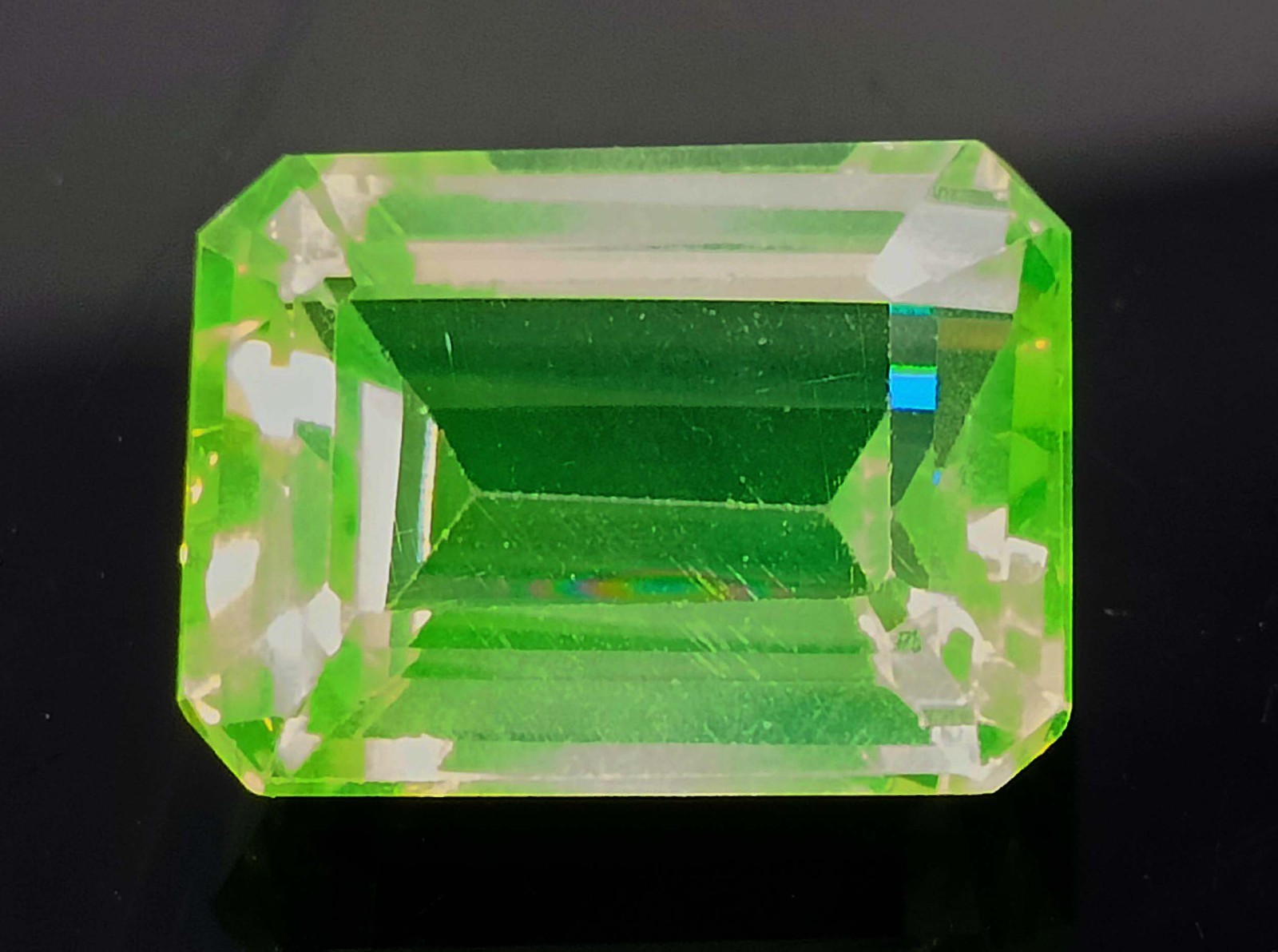 Natural Green Emerald 11.70 Ct EGL Certified Emerald Shape Loose Gemstone 6AGJ