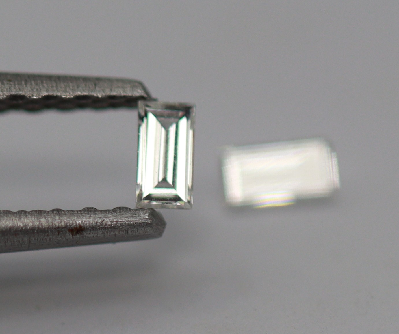 0.089 Ct 100% Natural Loose Diamond Straight Baguette Cut 2 x 1 mm 2 Pcs F/VVS1