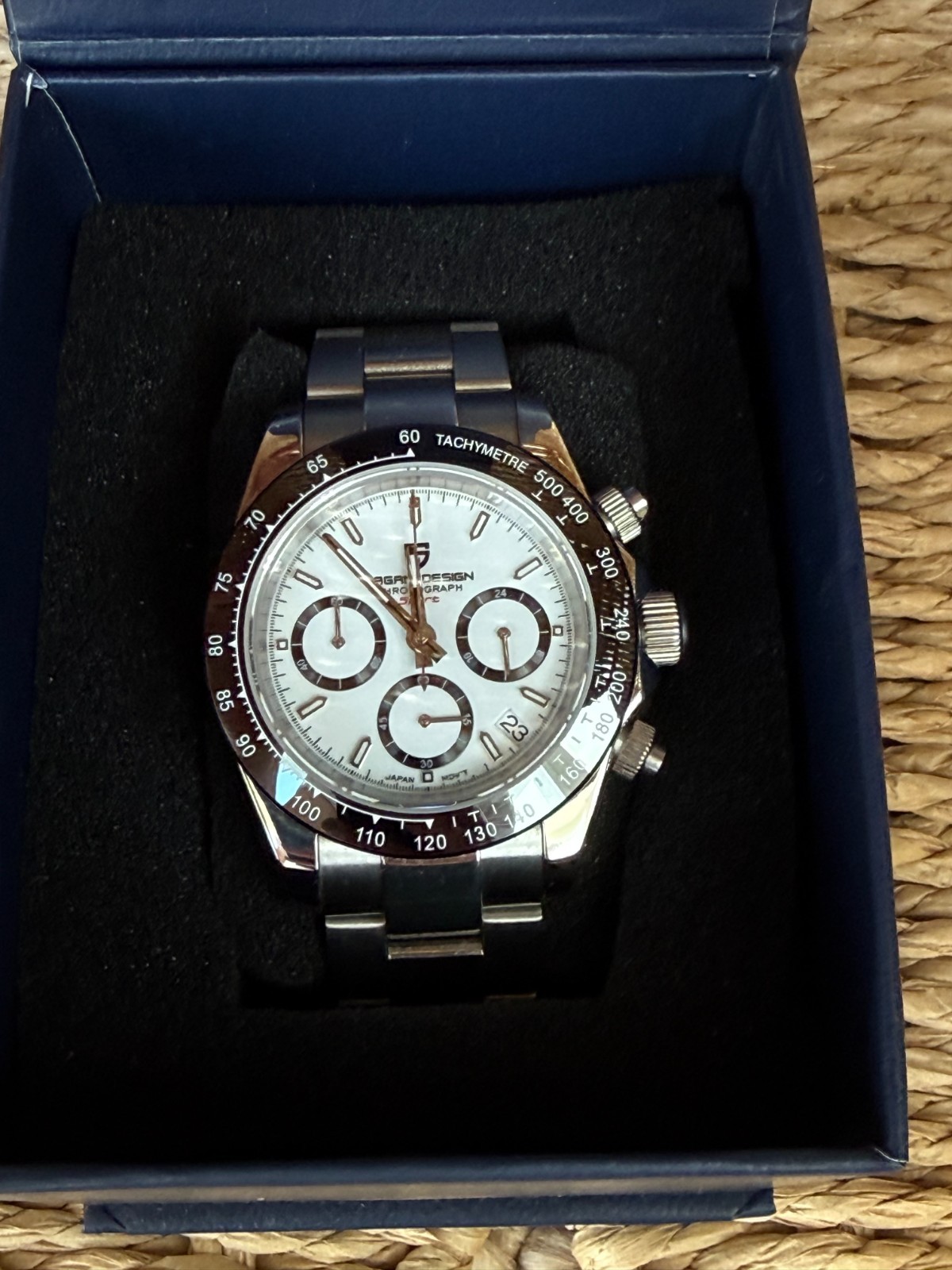 Pagani Design PD-1644 Panda Chronograph Watch VK63 Sapphire 40mm