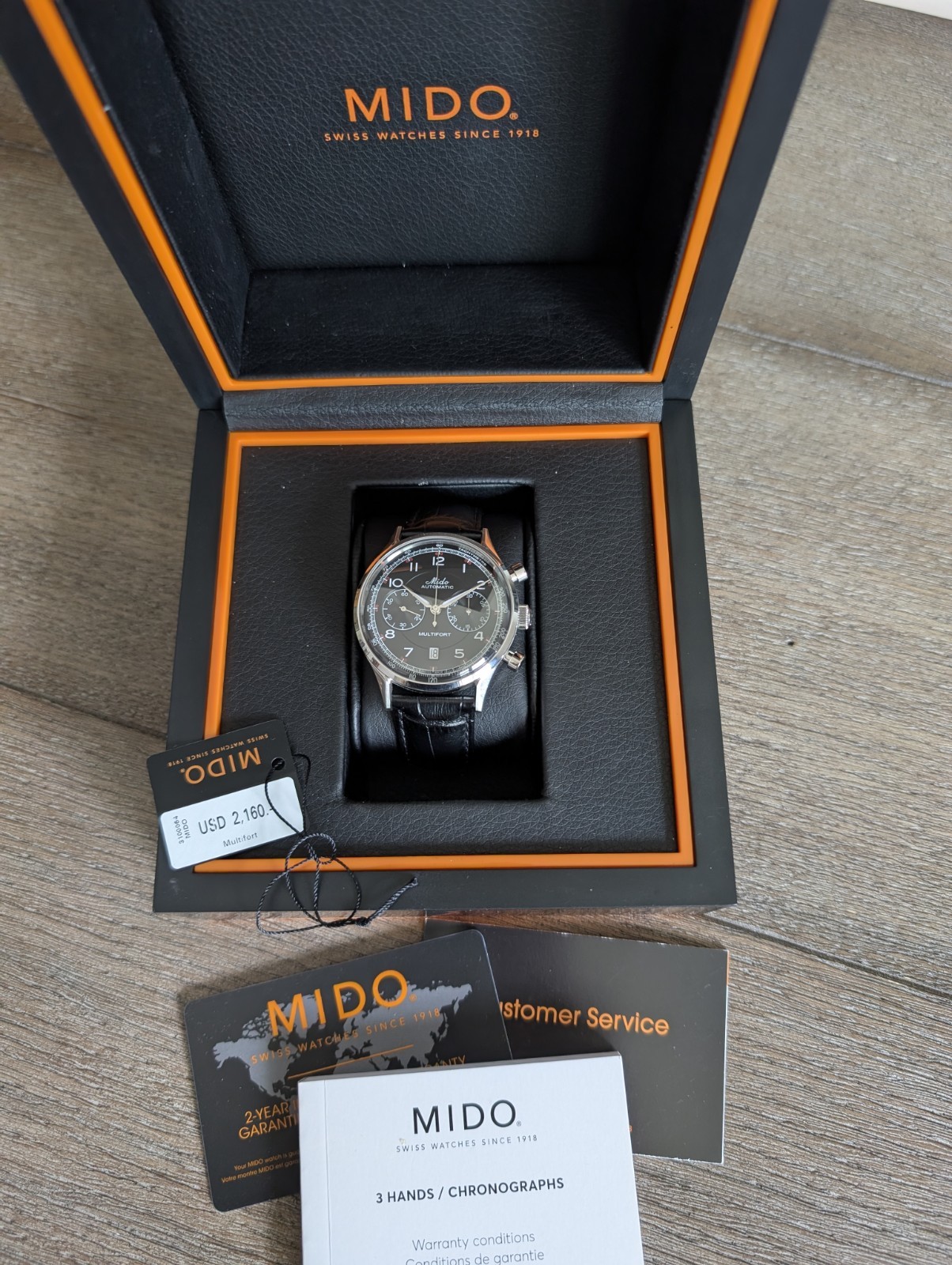 Mido Multifort Patrimony Men’s Chronograph Automatic Watch M040.427.16.052.00