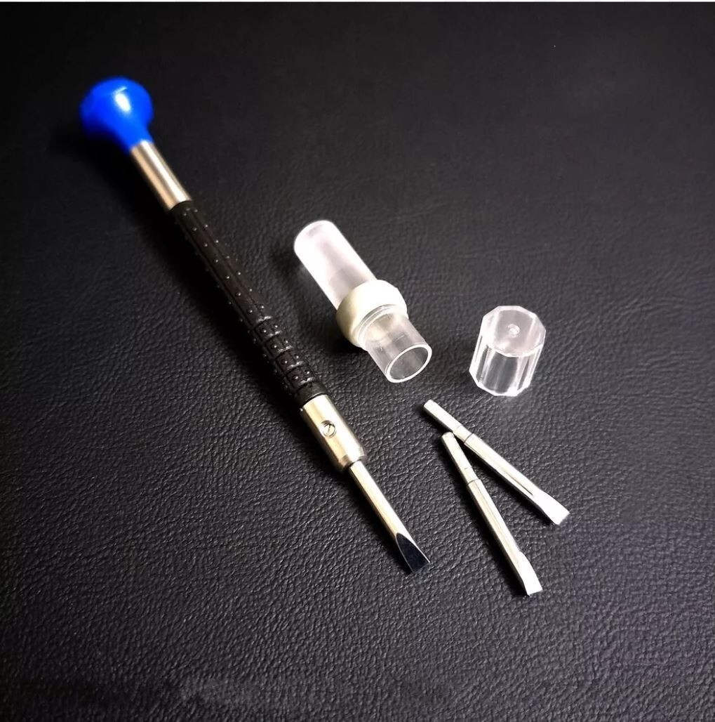 Watchmakers Ergonomic Screwdriver Assortment 10 Sizes with 2 Extra Blades Each