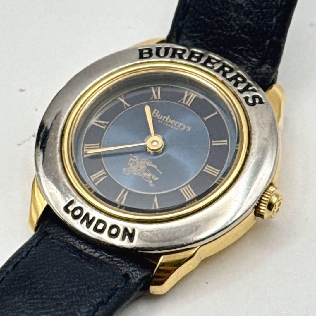 Working Burberry Ladies’ Wristwatch Navy Dial Combination
