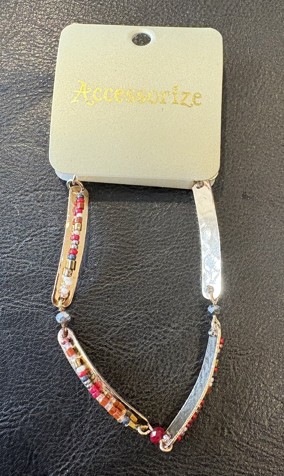 Accessorize Golden tone bracelet adjustable.