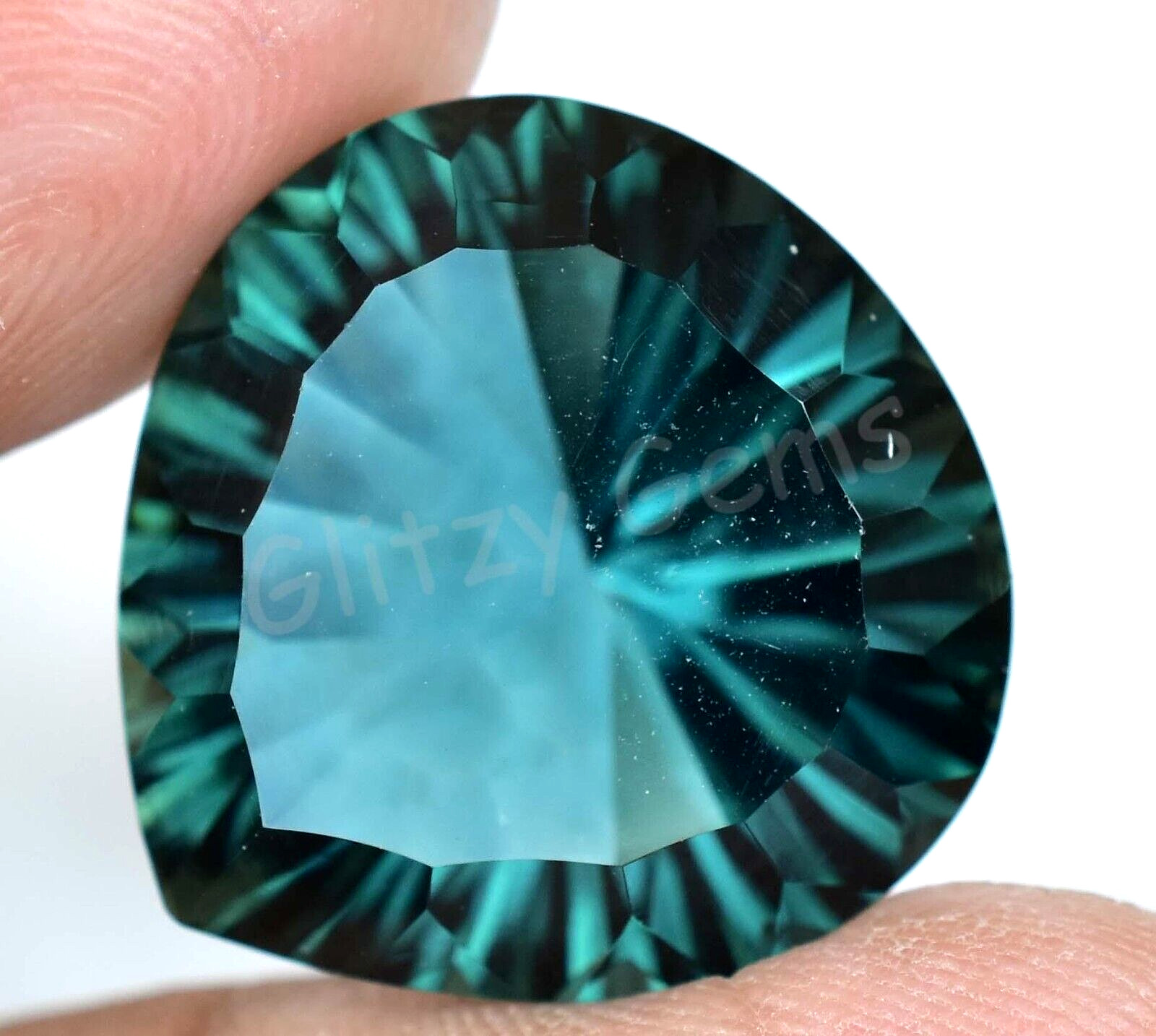Natural 21.25 Ct Paraiba Tourmaline Greenish Neon Blue Copper Loose Gemstone