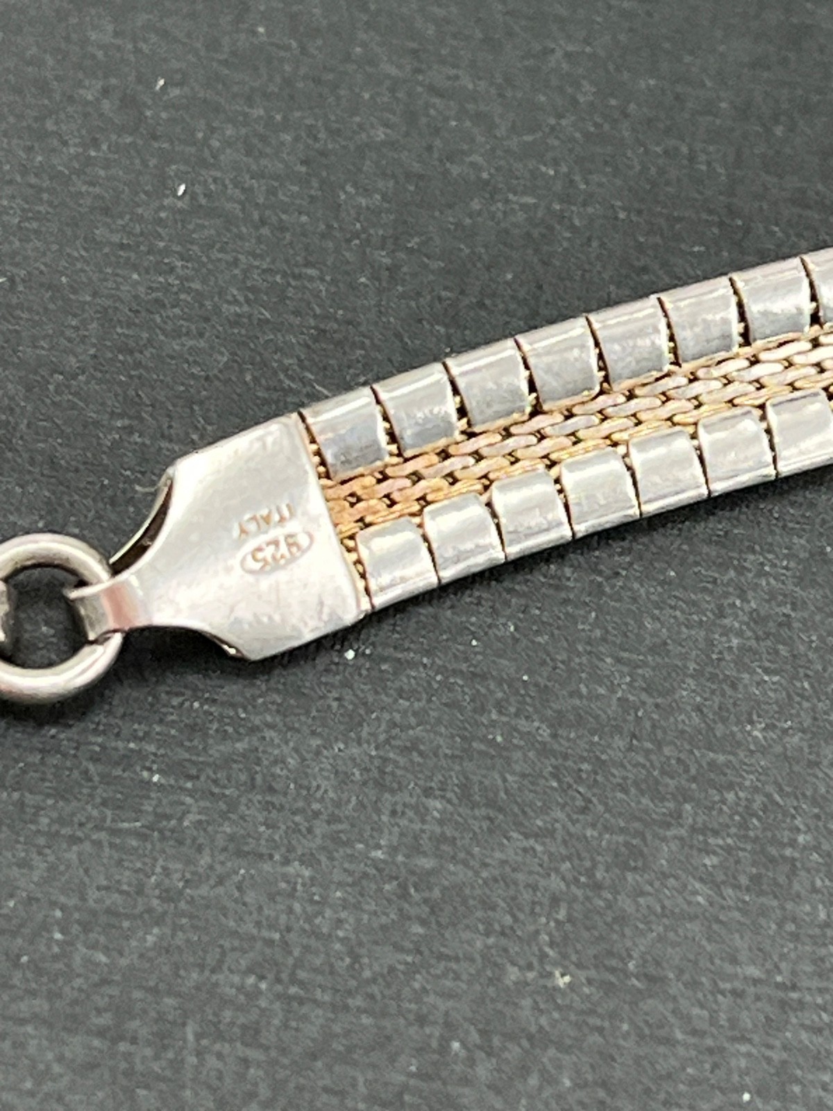 Sterling Silver Omega Chain Necklace 16″ Long 1/4″ Inch Wide 25 Grams
