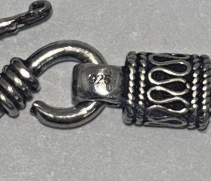 Solid .925 Sterling Silver 7.25 in. Custom Link Bracelet