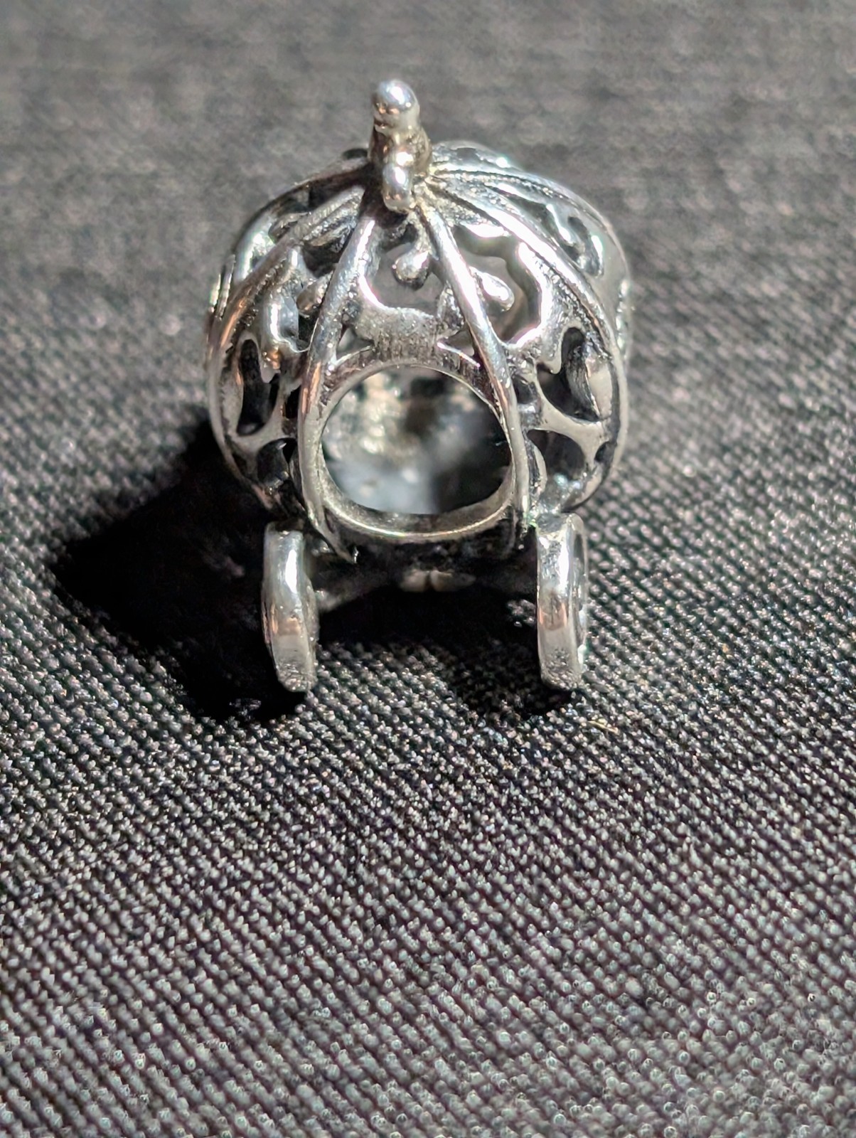 Pre-owned Pandora Disney 100th Anniversary Cinderella Carriage Charm S925 ALE