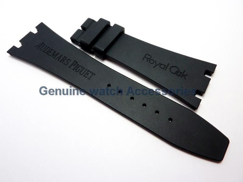 AUDEMARS PIGUET ROYAL OAK BLACK RUBBER SILICON(26mm X 18mm) STRAP BAND BRAND NEW