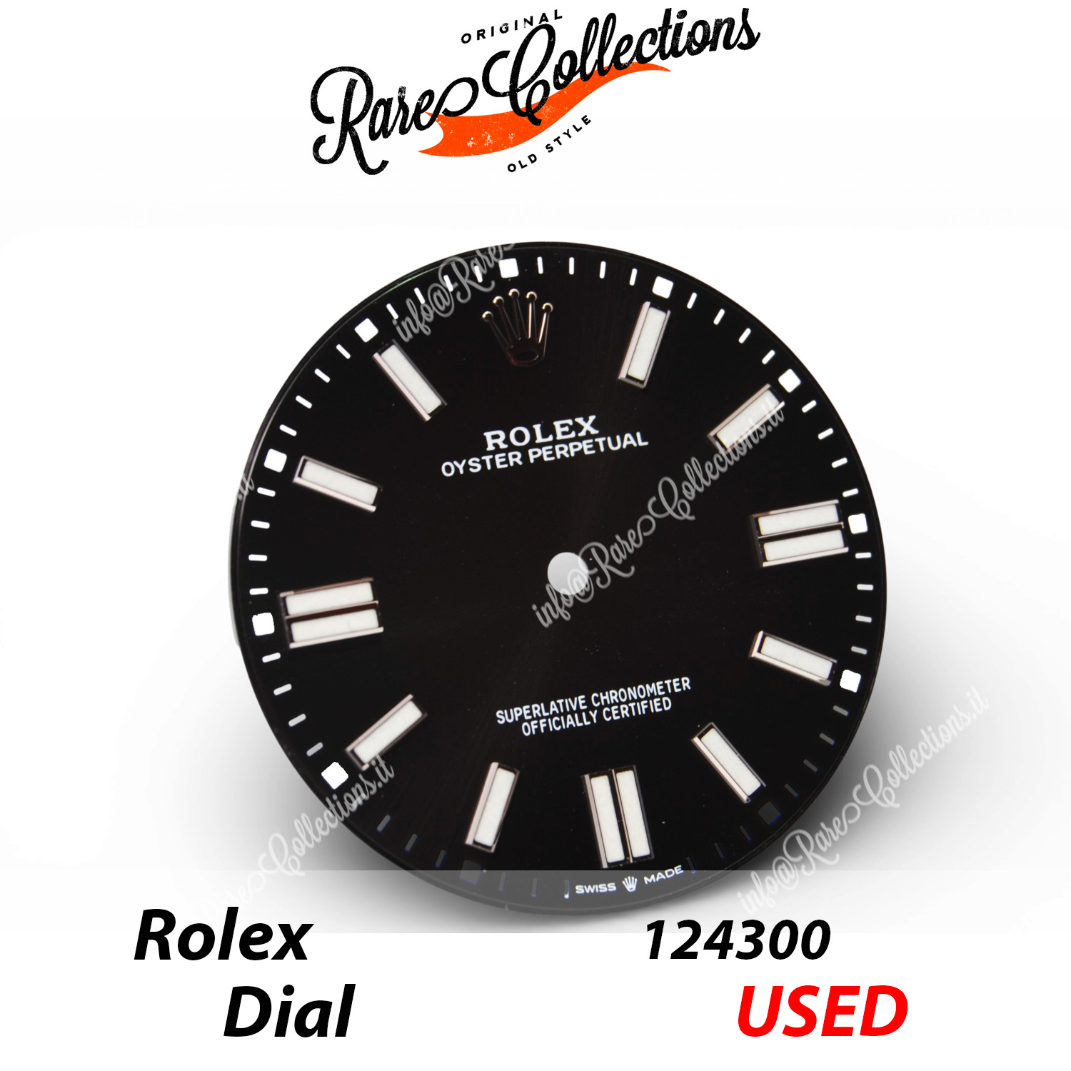 Rolex Dial 124300 Used Black Dial Chromalight