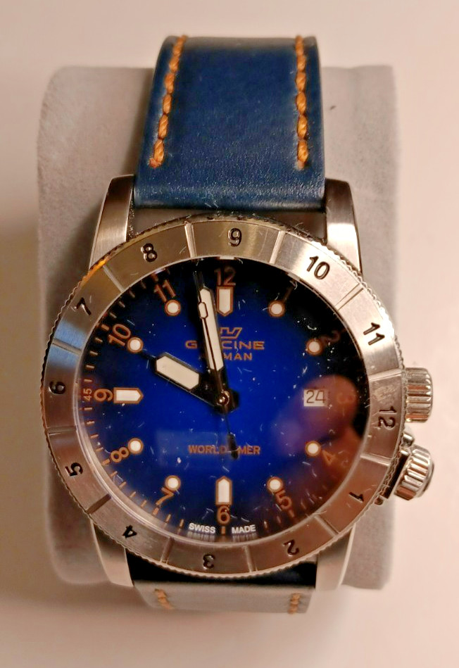 Glycine 42mm Quartz Airman Watch Swiss Mint Condition