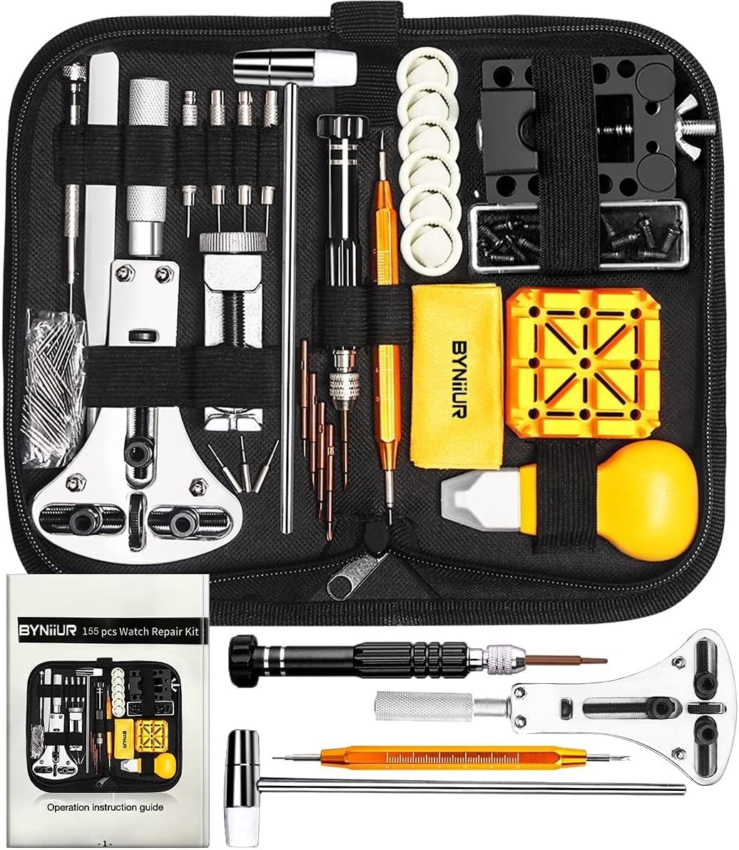 BYNIIUR Watch Repair Kit Watch Repair Kit – Link Removal Tool Set