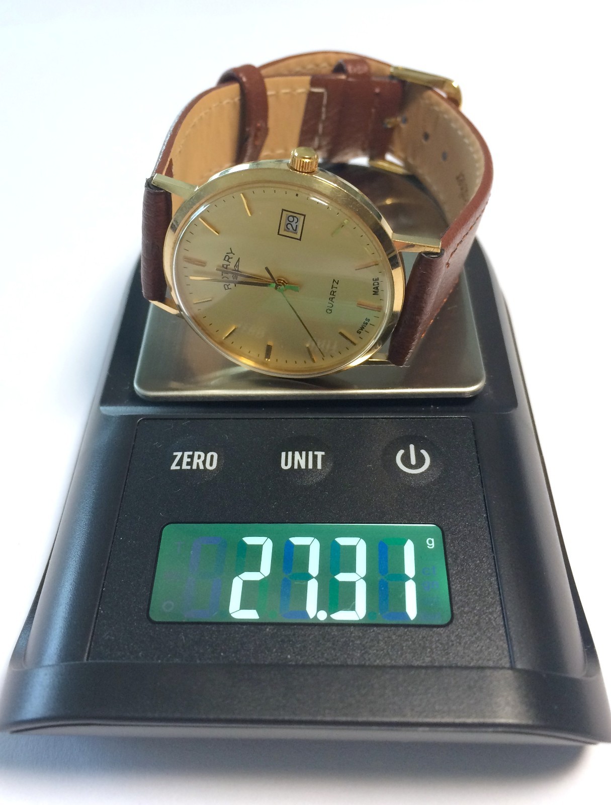 Vintage 9ct Gold Rotary Watch. Swiss. Hallmarked Box & Papers Mint condition