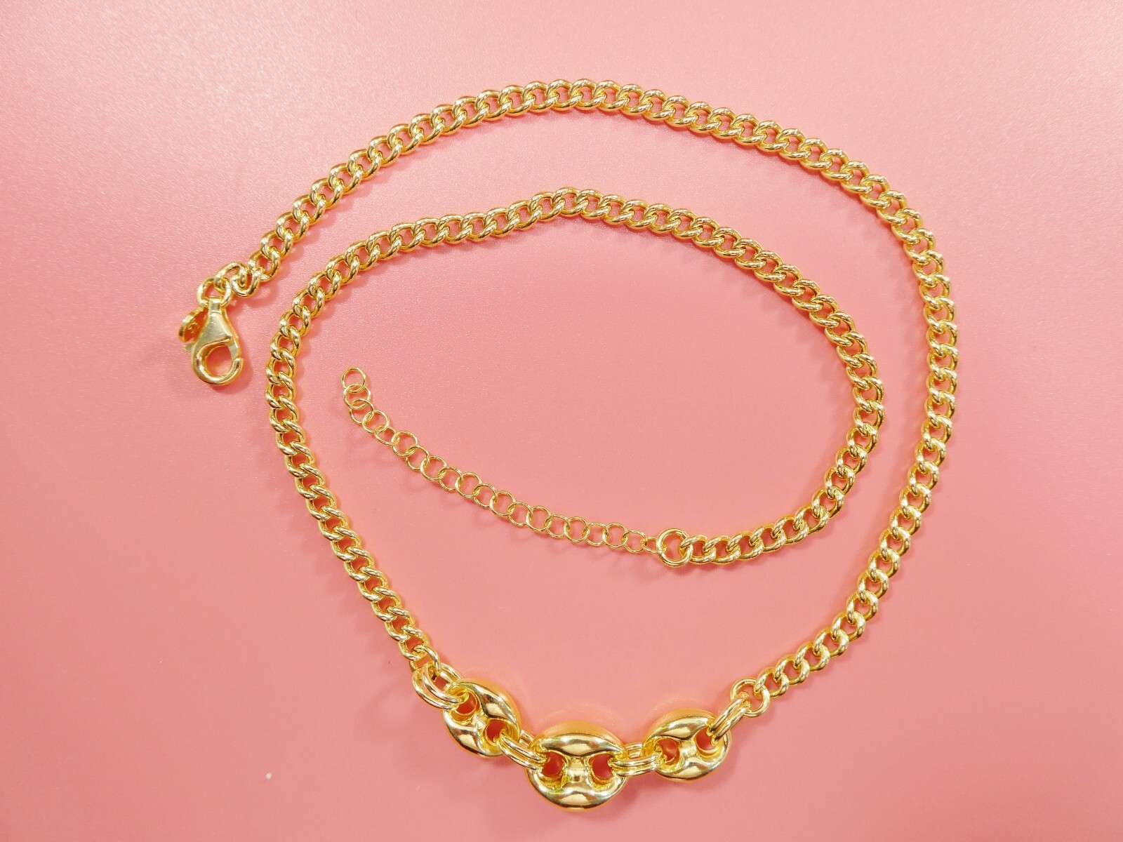 16 INCH PLUS 2 INCH EXTENTION PUFFED MARINER REAL 925 STERLING SILVER