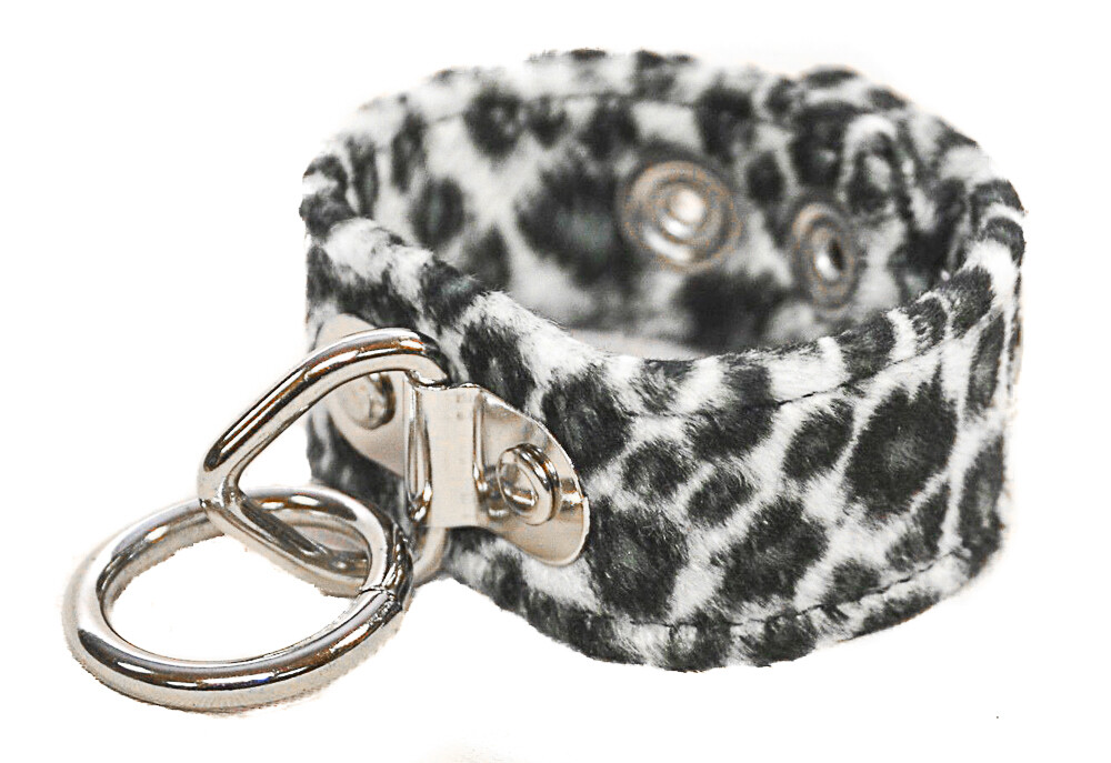 Bondage Bracelet Animal Leopard Punk Goth Rock Clubware Red Brown Green Blue