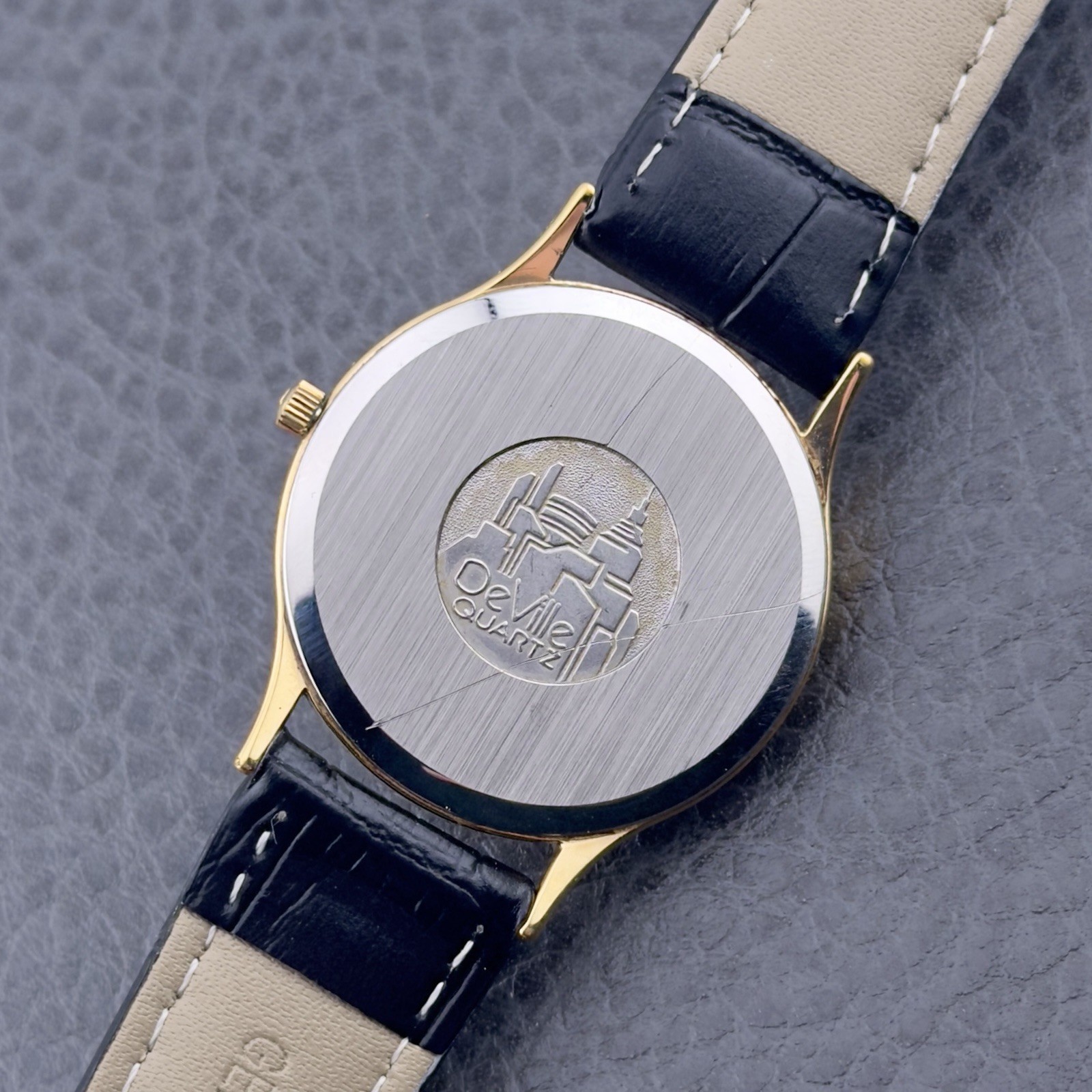 Vintage 1983 Omega DeVille – Gold Dial – Push Crown – Ref 195.0039 – Men’s Watch