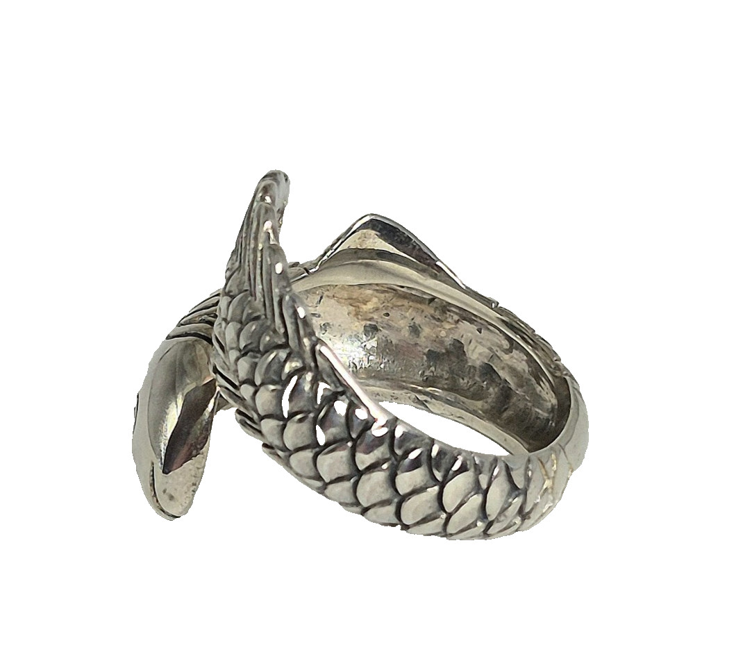 Bali Legacy Sterling Silver Koi Fish Ring Size 7 (6.10 g)