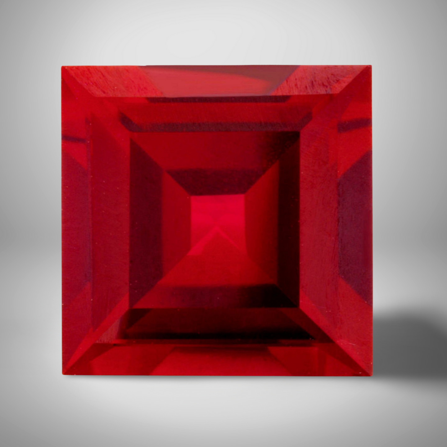 Ruby Square Cut Gemstone 1.3 Cts – 6 mm Calibrated Loose Gem