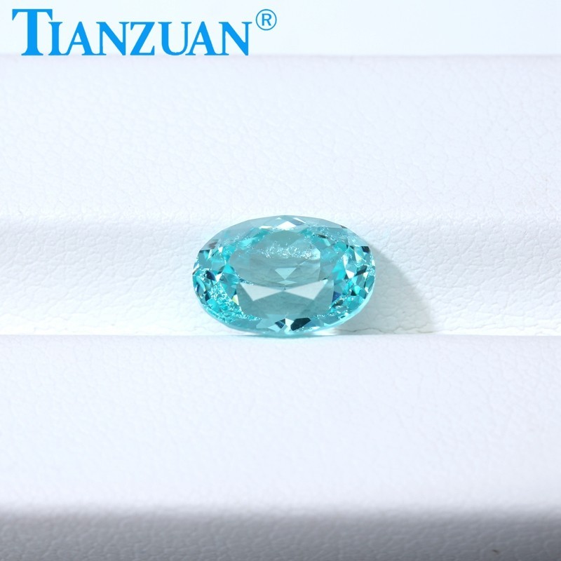 Synthetic YAG Oval Shape Blue Color with inclusions loose Gemstones