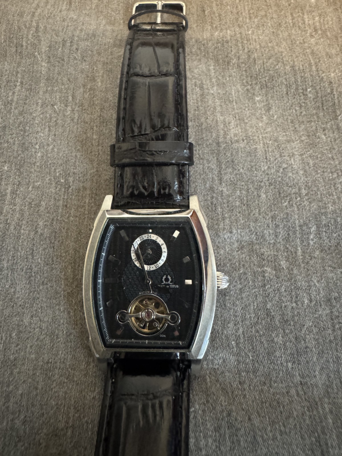 Solvil et Titus Automatic Open Heart Men’s Watch 06-1296A Stainless Steel