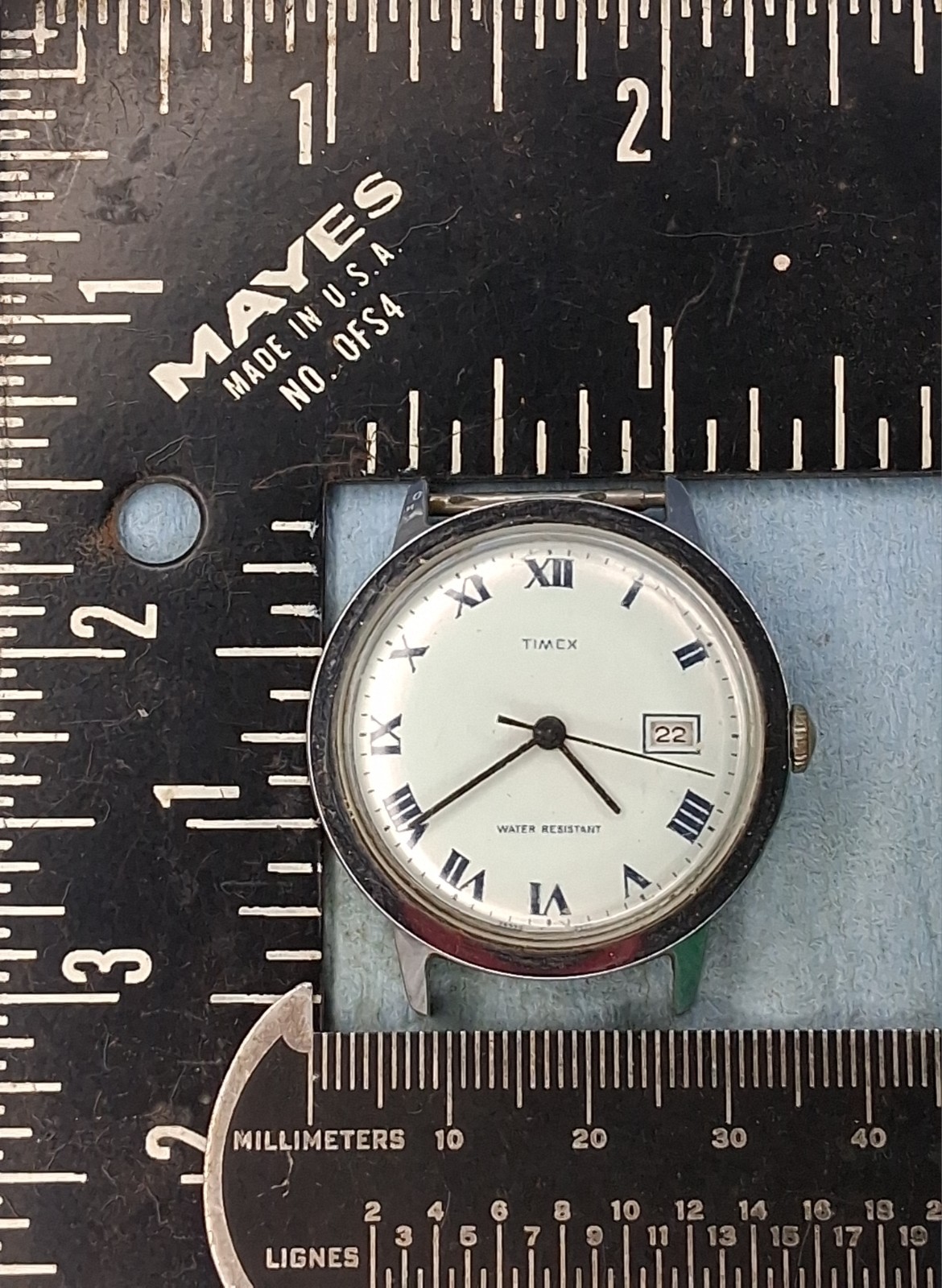 Lot W57 Mens 1973 Timex Marlin Manual Wind Up Movement Vintage Watch Parts