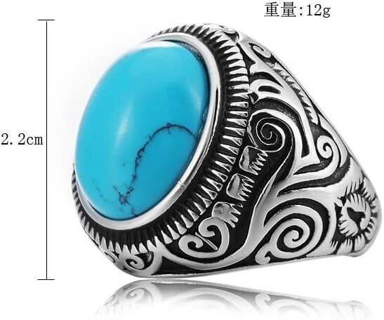 Stainless Steel Retro Tiger Eye Stone Ring,Black Onyx Oval More Color Stone Ring