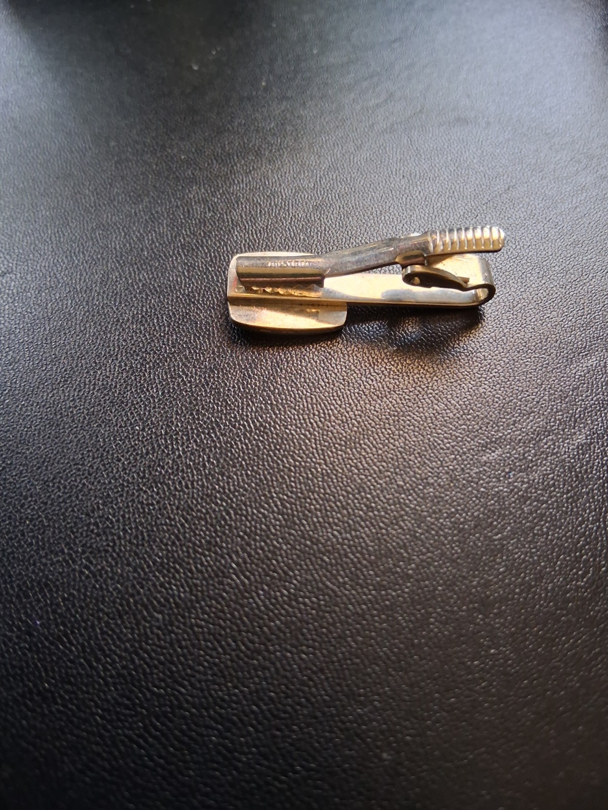 mercedes benz tie clasp black and silver vintage German