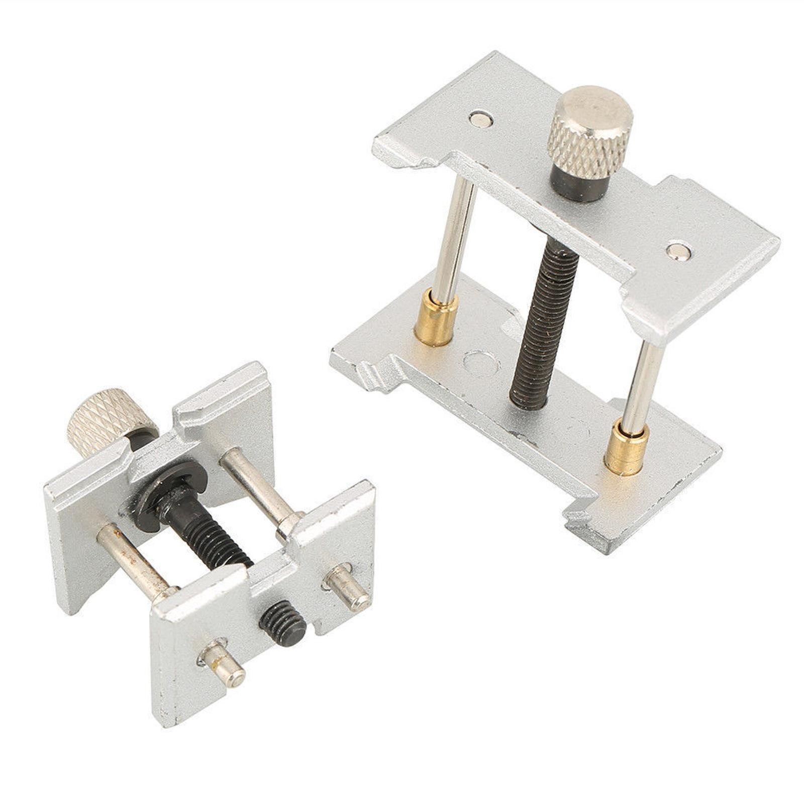 2 IN 1 Set #4039+#4040 Watch Movement Holder Metal Base Watchmaker Clamp
