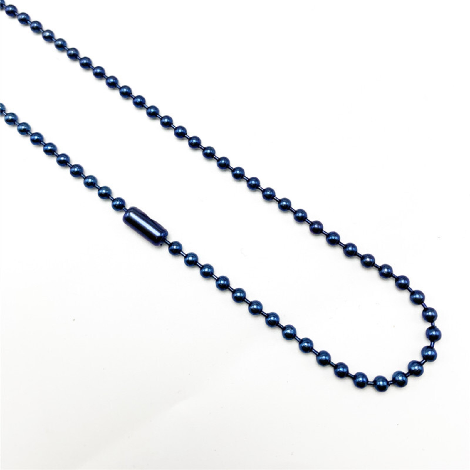 2mm 2.4mm 3mm 4mm Titanium Ball Beads Chain Necklace Anti-allergy 25.6” Unisex