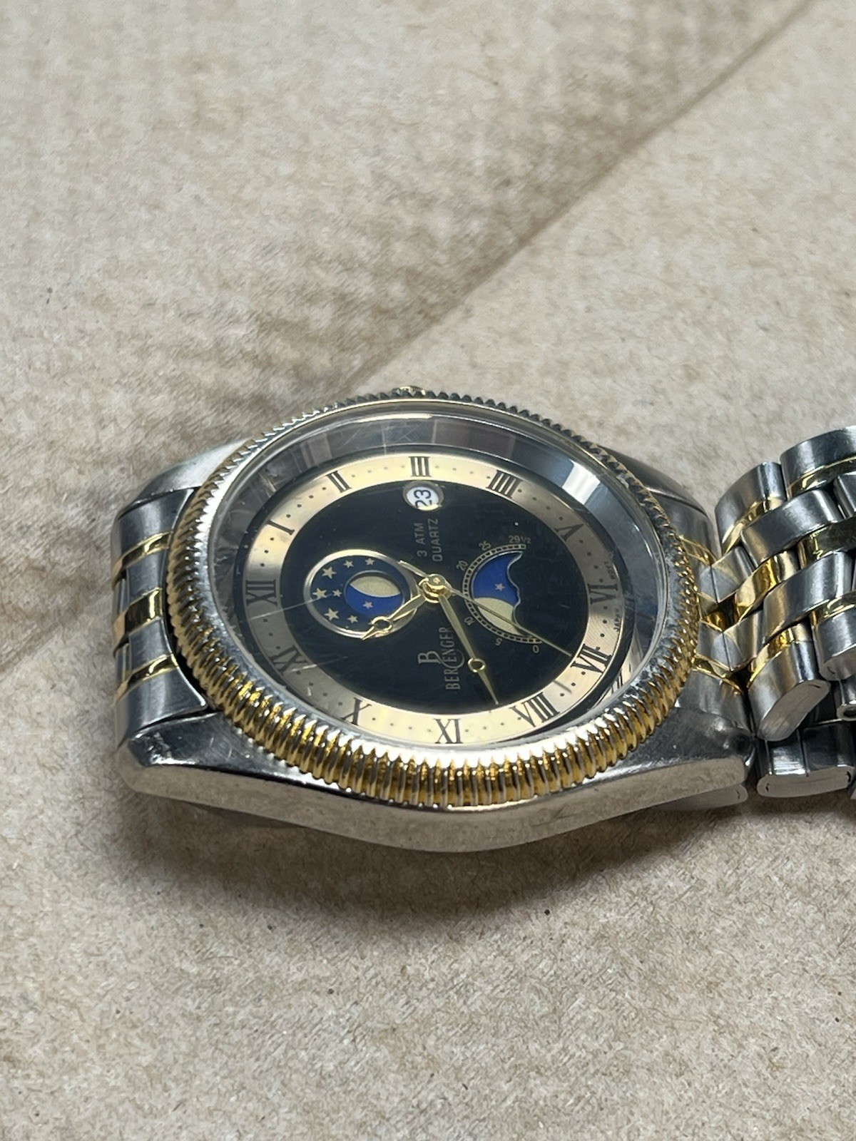 Vintage Berenger Moon Phase Watch