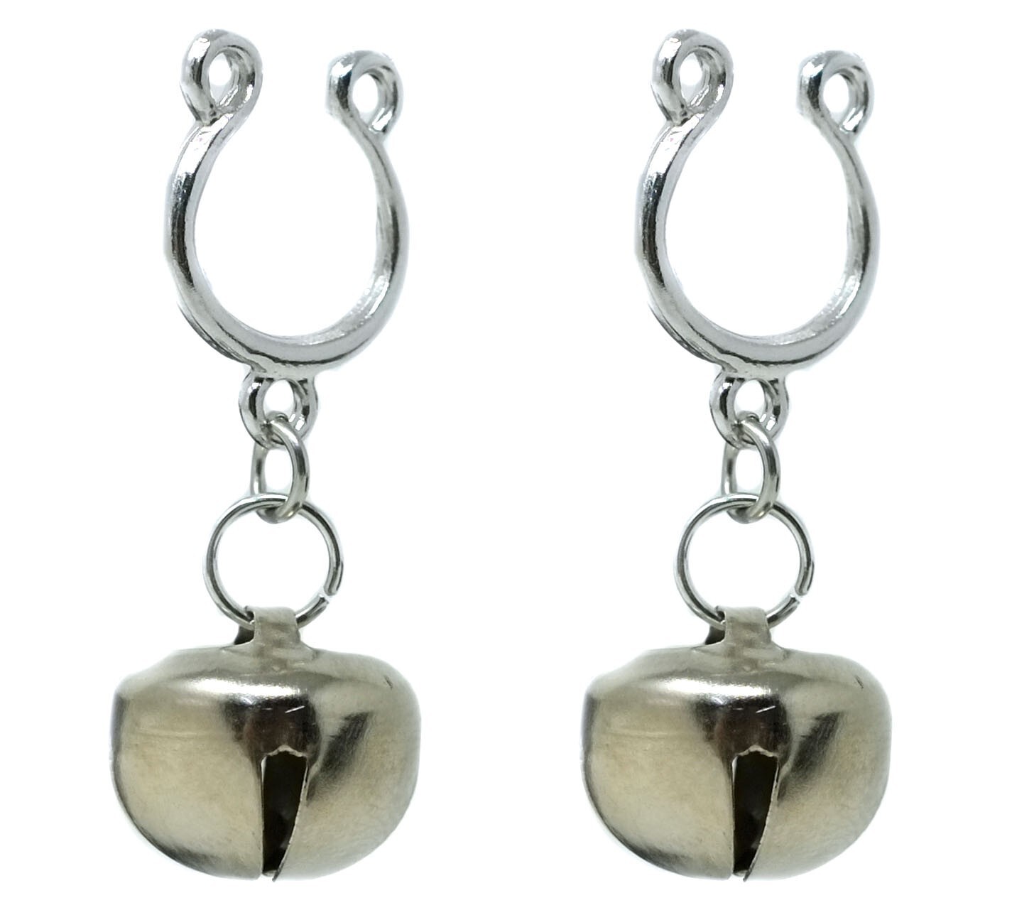 Jingling Bells Non Piercing Nipple Clamps Clips On Ring Fashion Sexy Breasts