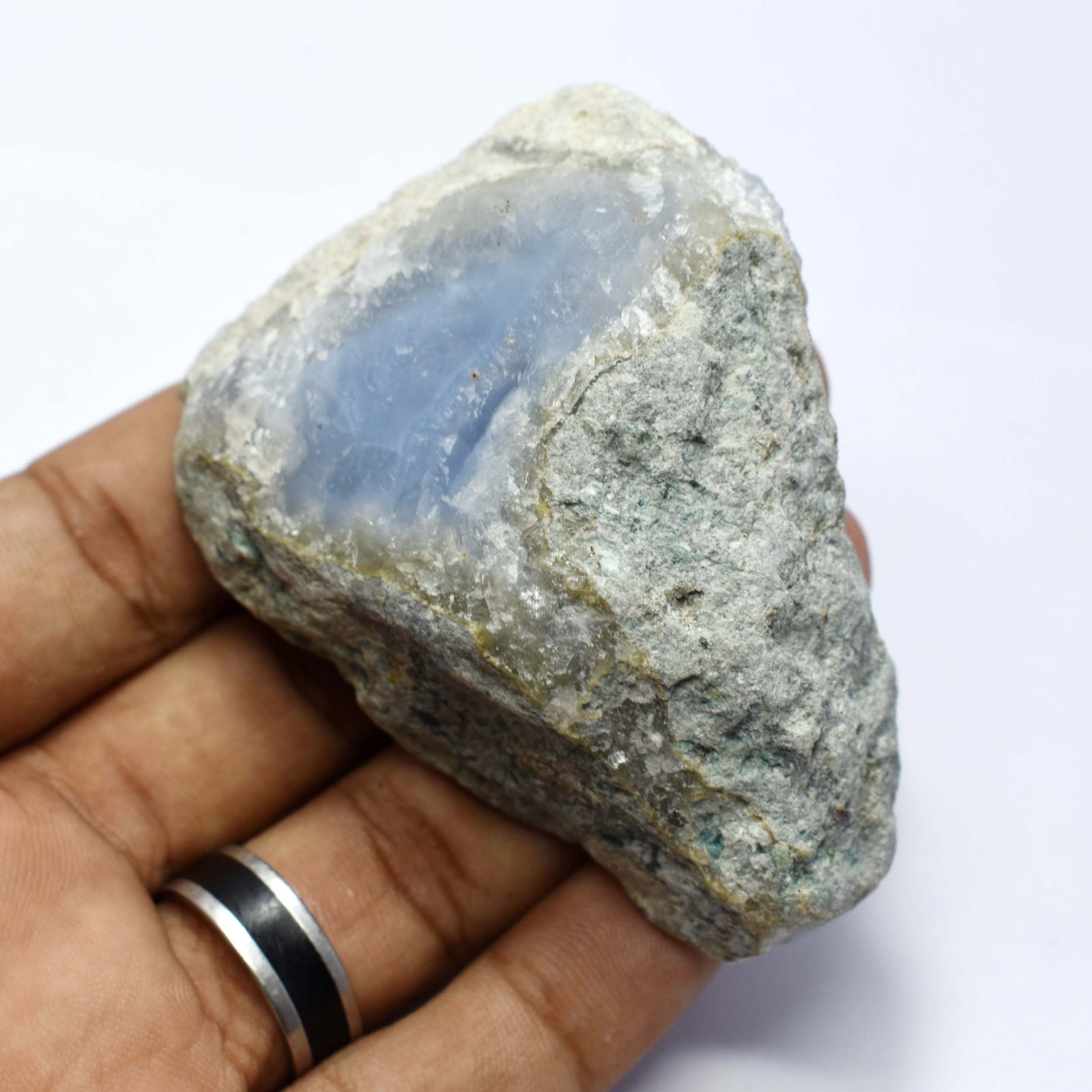 NATURAL Opal ROUGH 67 Ct Earth Mined CERTIFIED Blue Gemstones Huge Size