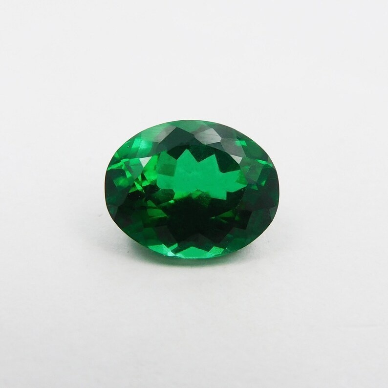 9.65 Ct Natural Green Garnet Oval Cut Jewelry Making Gemstone From Tanzania