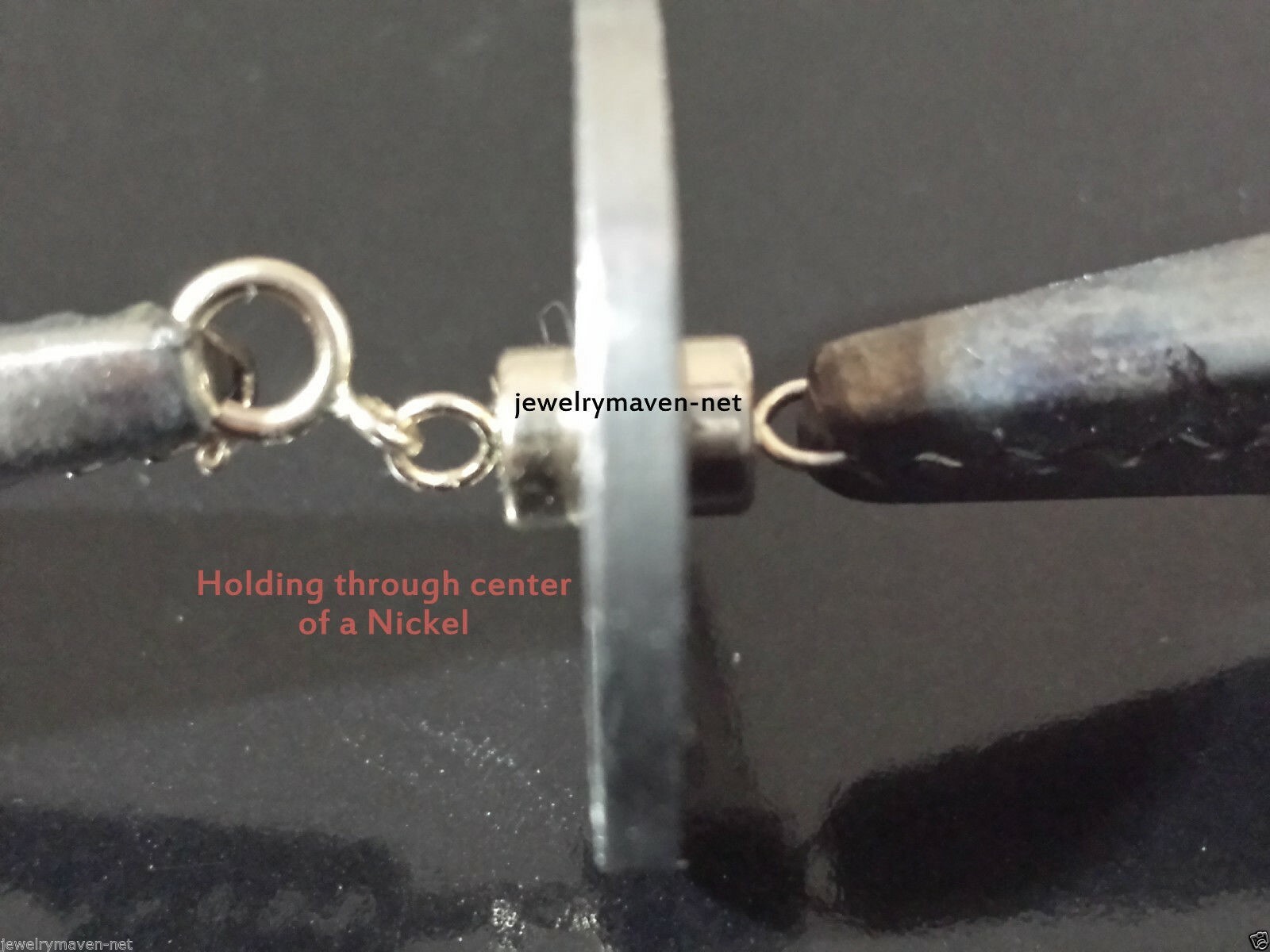 1 each 14k 4.5mm MAGNETIC CLASP WHITE & YELLOW Gold spring ring 1/2″ Extender US
