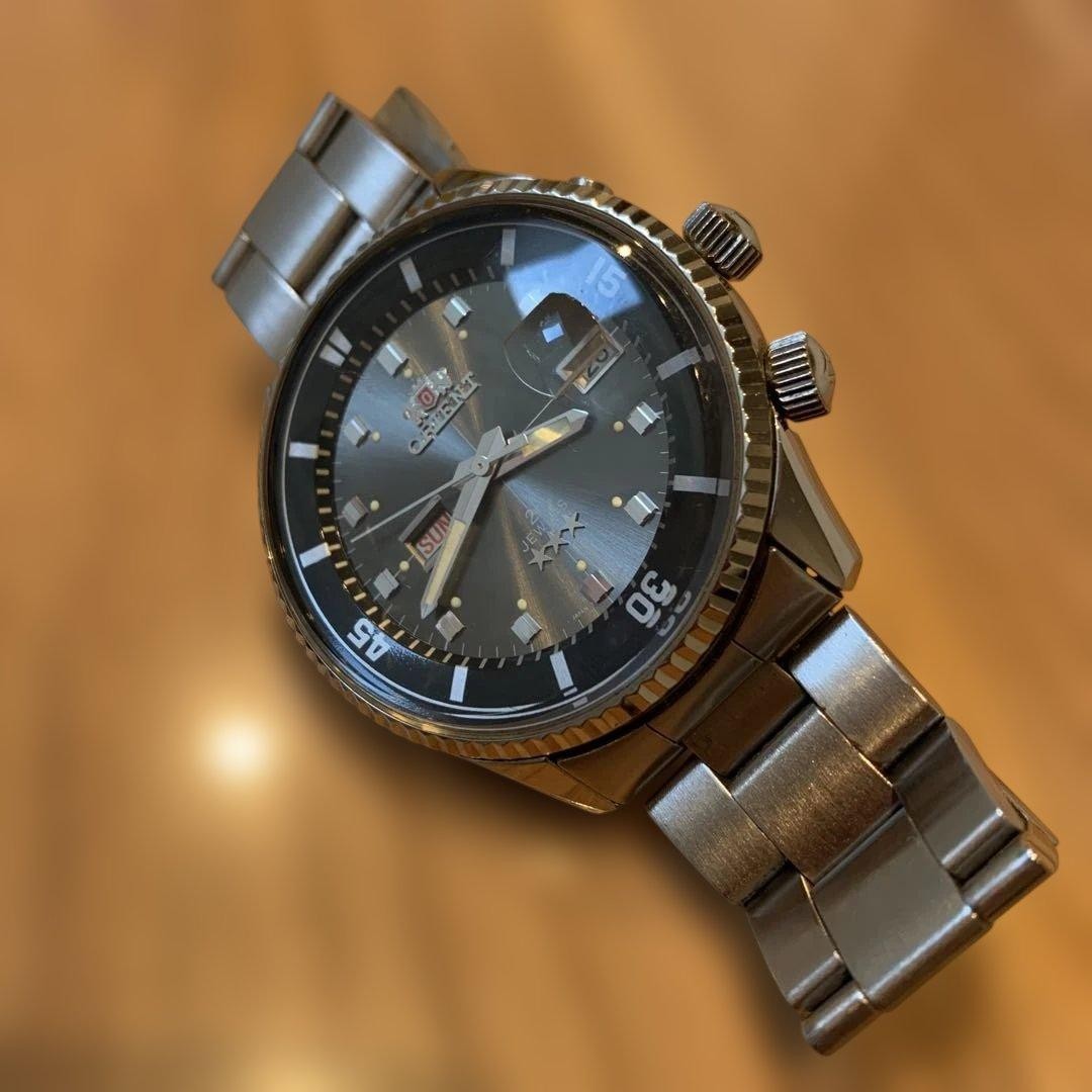 Orient King Master Automatic Wrist 18.5cm 7.3in 1990s Revival Retro