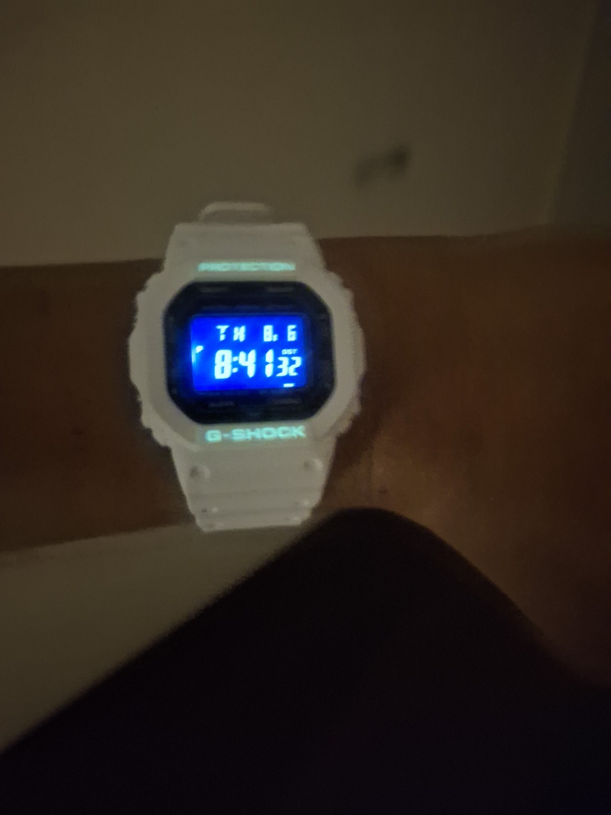 Casio G-Shock DW-B5600 Bluetooth Negative Display White Case/Strap Men’s Watch