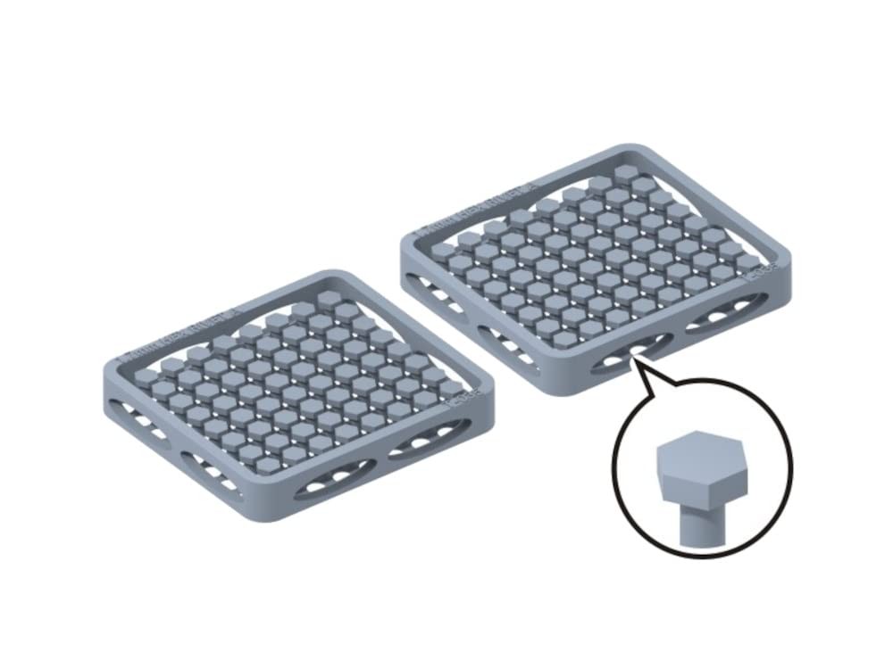 1.7mm hexagonal rivets 120 pieces plastic model parts T-035
