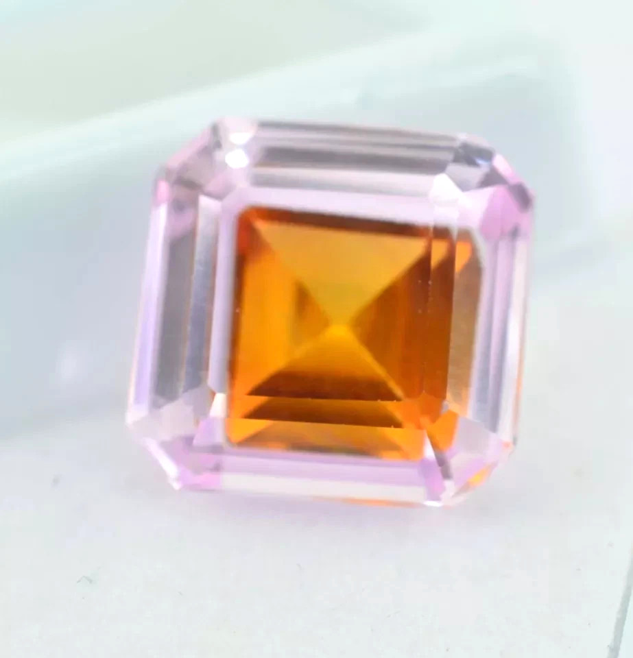 AAA 11.50Ct Splended Certified Natural Pitambari Sapphire Loose Asscher Gemstone