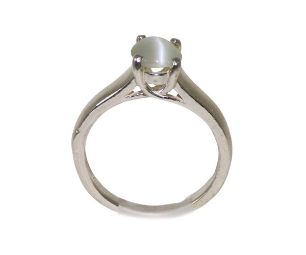 19thC Antique 1¼ct Chrysoberyl Cat’sEye+Silver Ring: Ancient Rome Evil Eye Guard