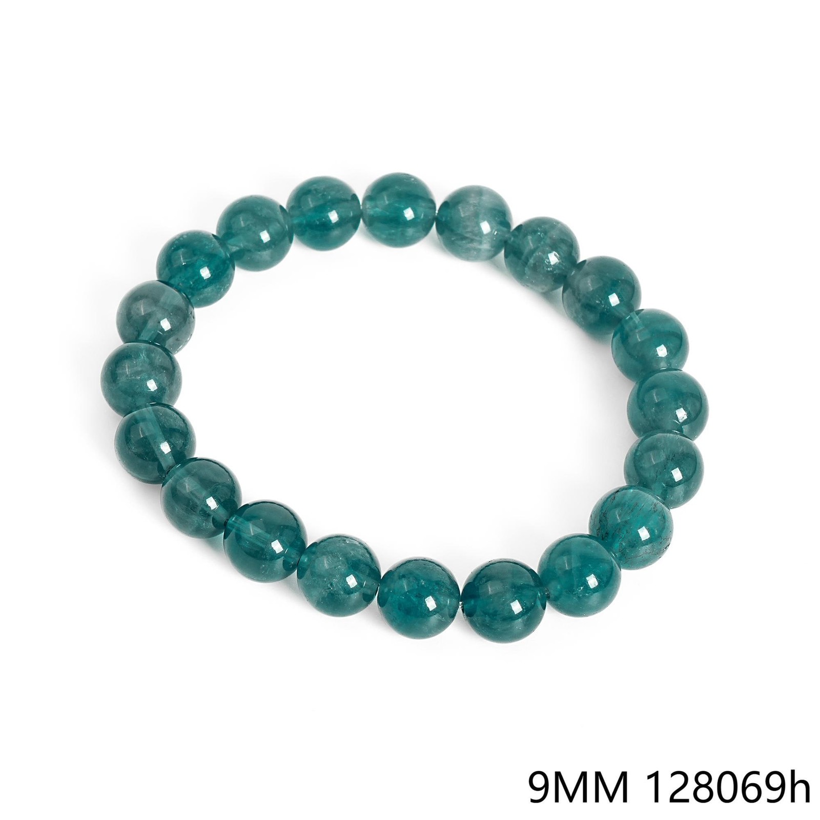 Rare Blue Fluorite Bracelet Grade AA Round Smooth Beads 6mm 8mm 9mm 10mm