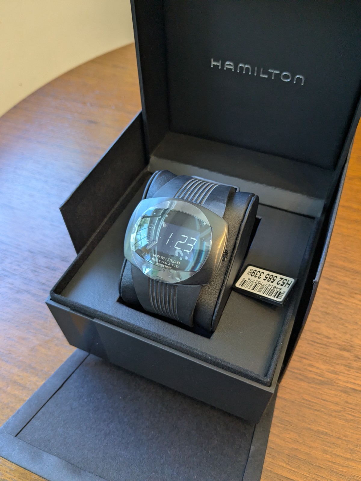 Hamilton Classic Pulsomatic Black PVD Automatic/Quartz Digital Watch H52585339
