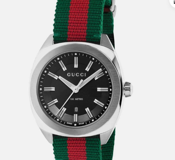 Gucci Men’s Watch GG2570 42mm Green and Red Swiss Quartz YA142305