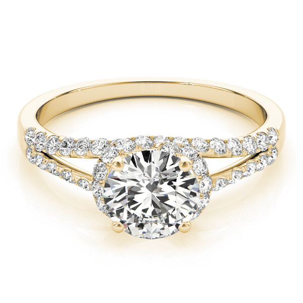 1.35 Ct Round Simulated Diamond Engagement Ring 14K Solid Yellow Gold Size 8.5